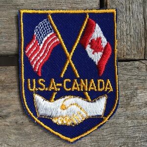 USA and Canada Travel Souvenir Patch by Voyager